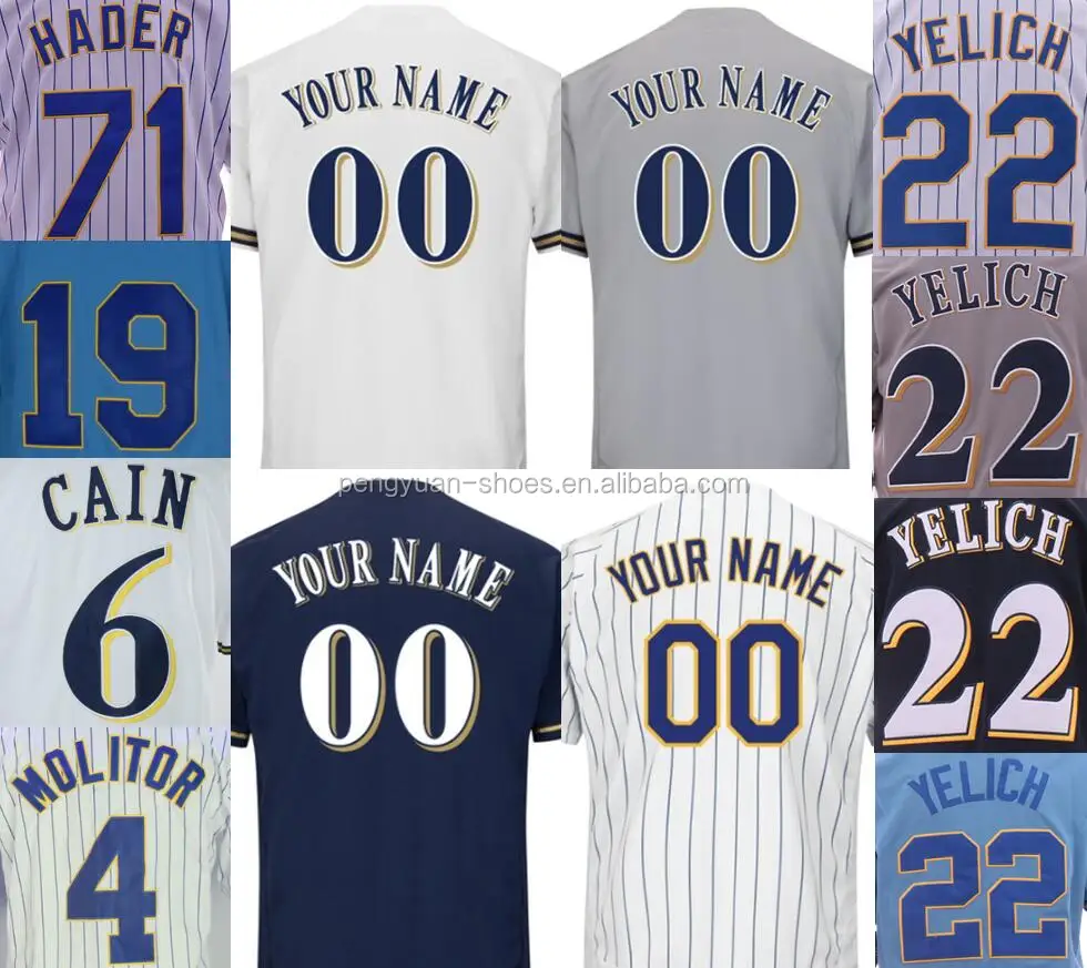 Men's Milwaukee Brewers Robin Yount Josh Hader Baeball Jersey - China Sport  Wear and Basketball Jersey price