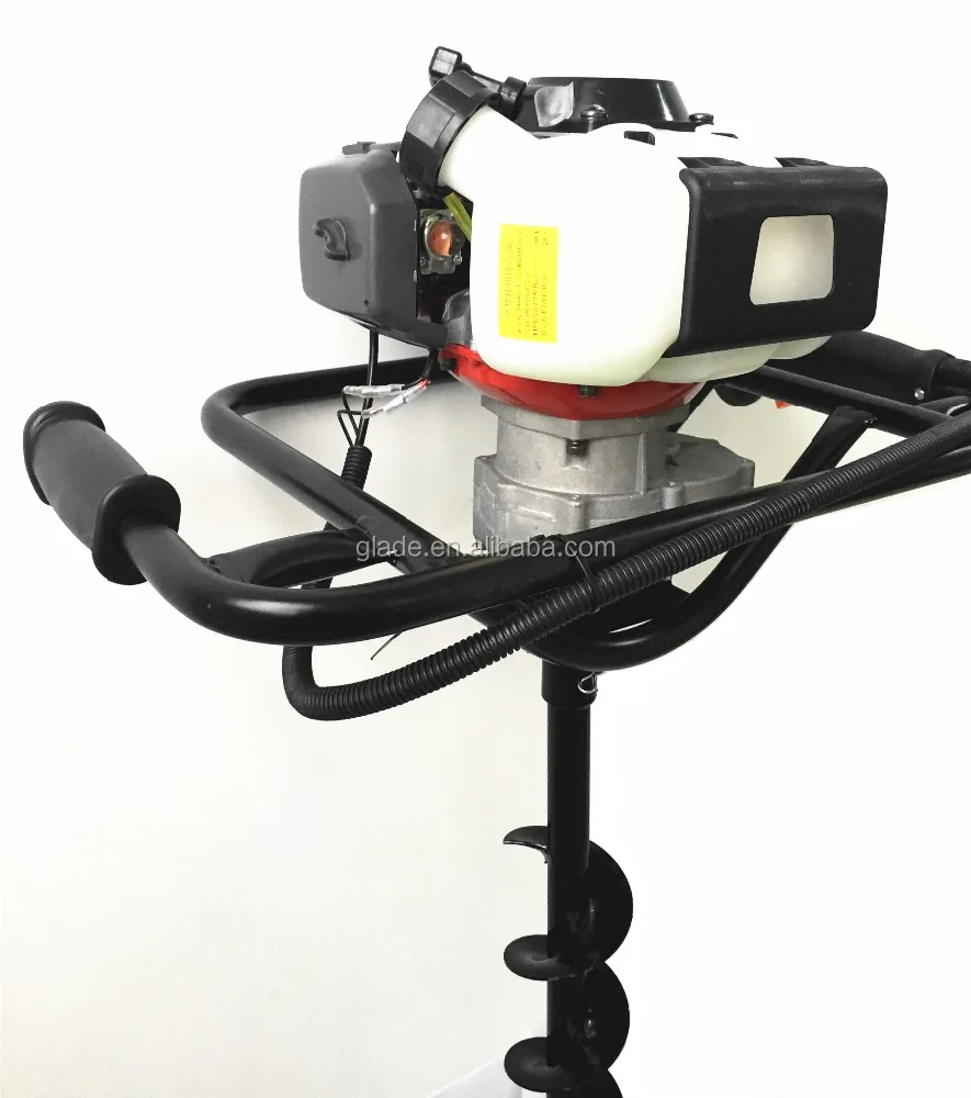 Mini One Man Gasoline Tree Digging Planting Post Ground Hole Digger Manual Earth Auger Drilling Machine with Drill Bits