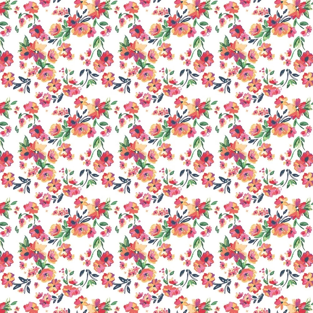 Washable Woven Polyester Spring Floral Table Cloth
