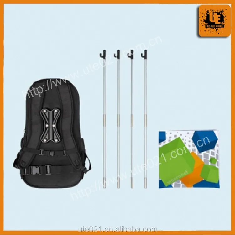 Пользовательский наружный рекламный маркетинг уличный рюкзак флаг и