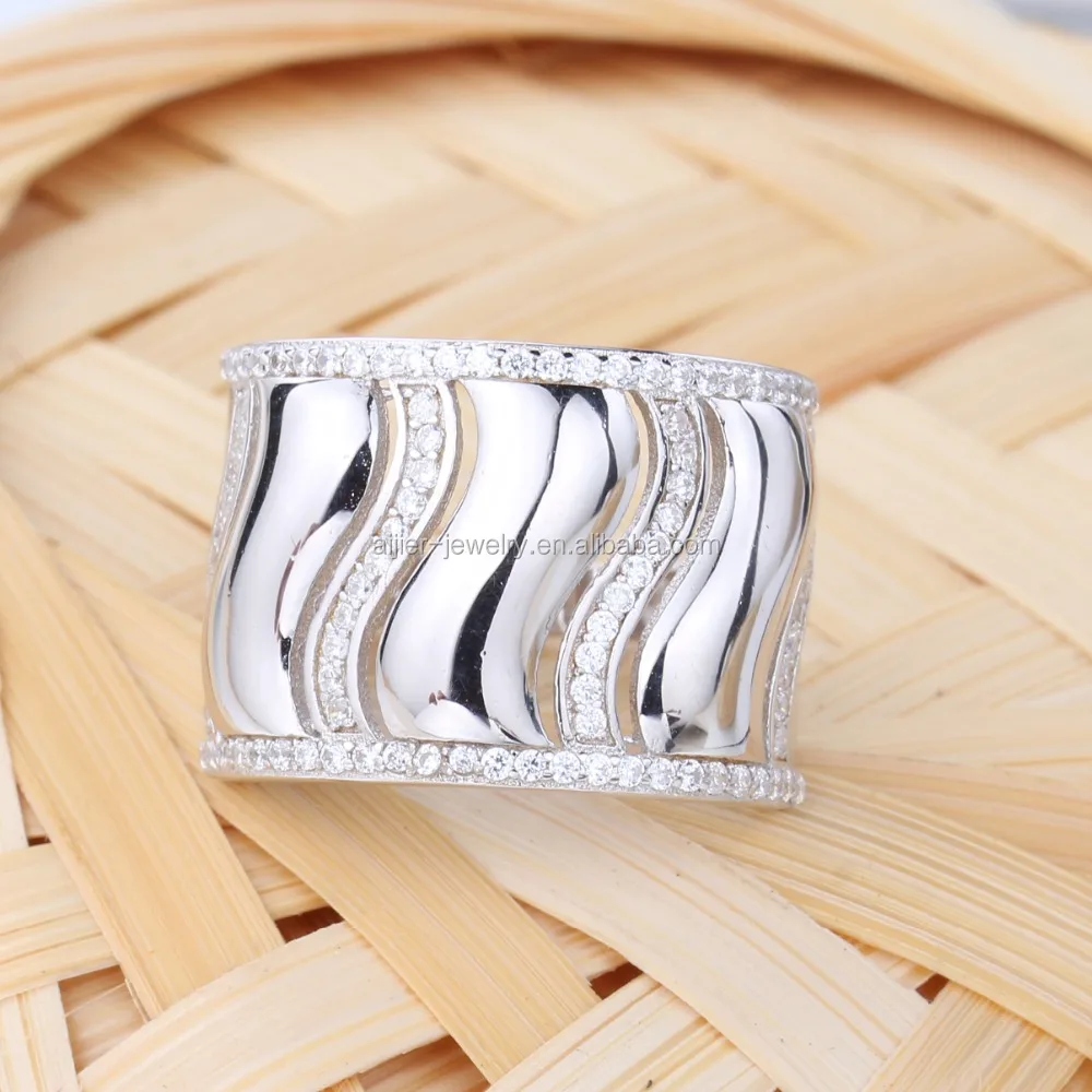 New Western Model Silver Wax Patterns Genuine CZ Diamond Wedding Bands Ring Set  Mans Women Ladies Gay Couple Rings