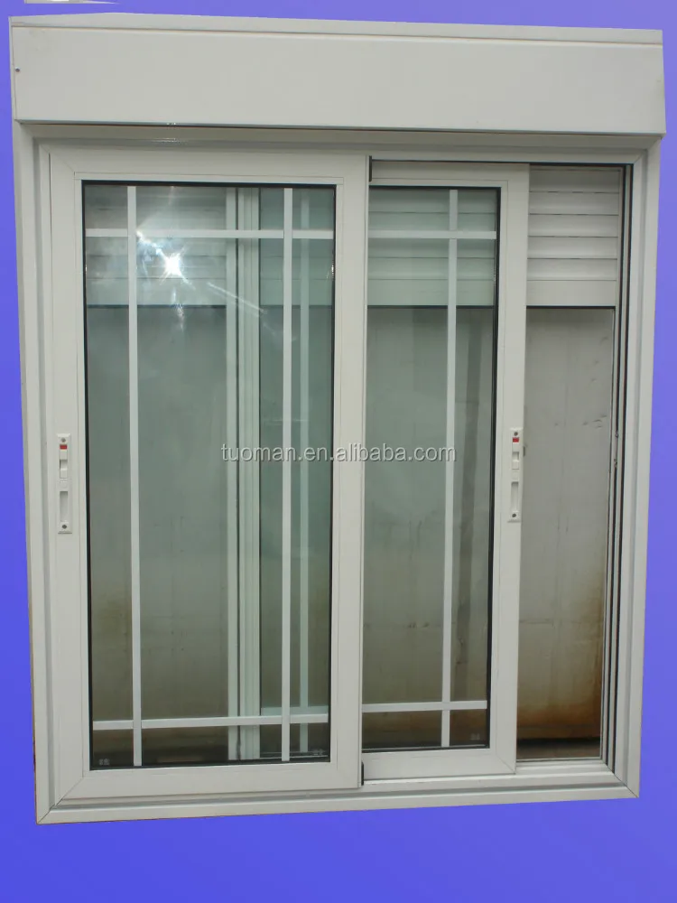 TOMA Monoblock Aluminium Window with Roller Shutter Automatic Louver Window