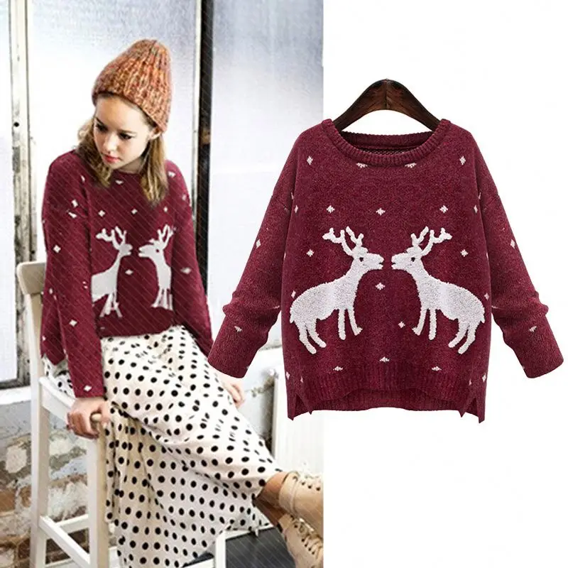 deer sweater womens