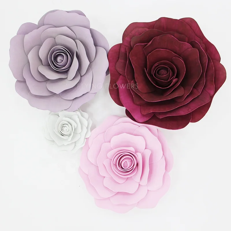 High Quality Large Artificial Foam Paper Flowers For Wall Backdrop Decoration Buy Foam Paper Flowers Large Artificial Foam Paper Flowers Wall Backdrop Decoration Product On Alibaba Com
