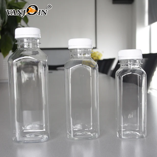 SQUARE PLASTIC CONTAINER , Pet Juice Bottle, Pet Bottle, plastic container  - Wakim Plastic