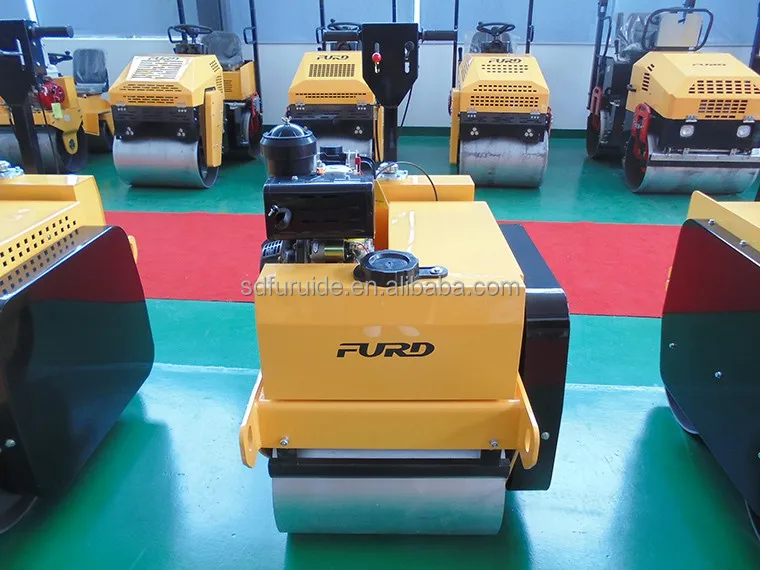 550kg baby double drum pedestrian roller