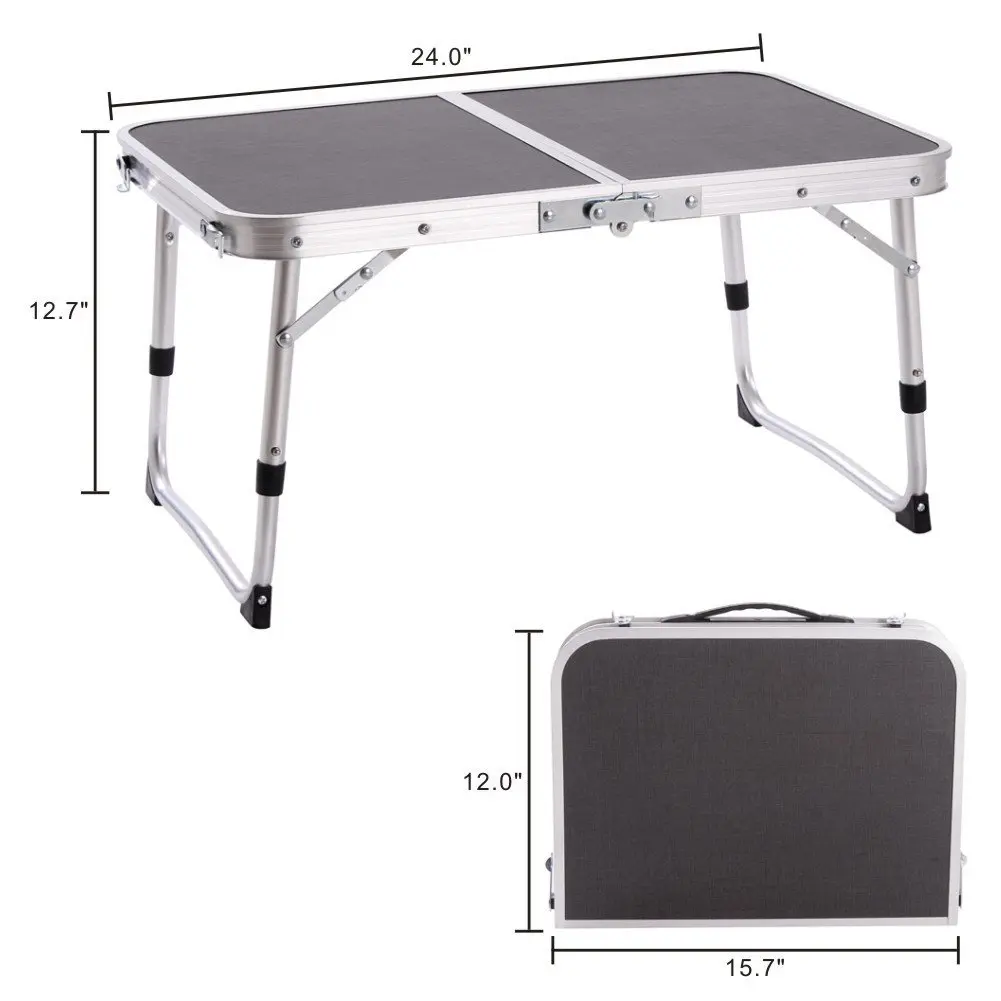 Маленький складной алюминиевый стол, легкий портативный, для отдыха на открытом воздухе, пляжа, барбекю, вечеринок и пикника