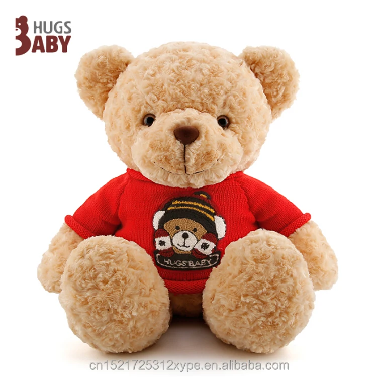 Custom Colorful Plush Teddy Bear Wearing Cowboy Clothing Popular PP Cotton Filled Teddy Bear