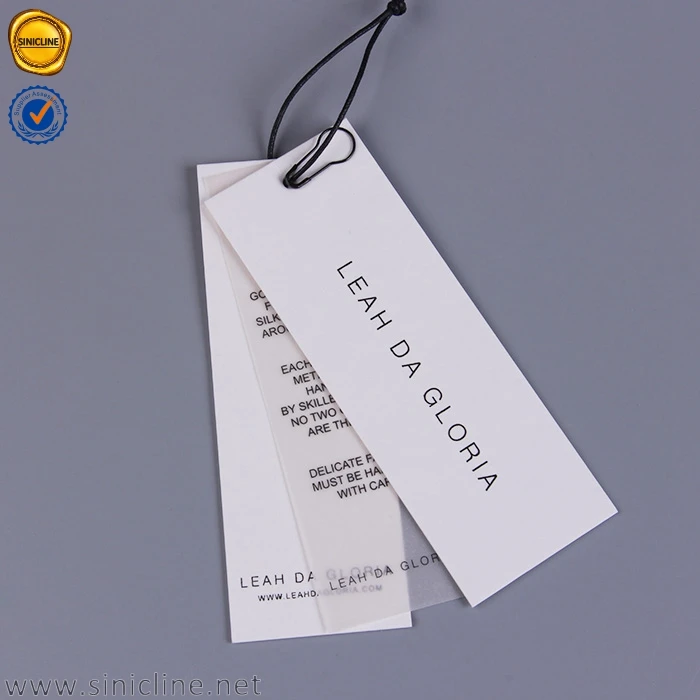 Sinicline Custom Matte Black Card Stock Hang Tag - China Card
