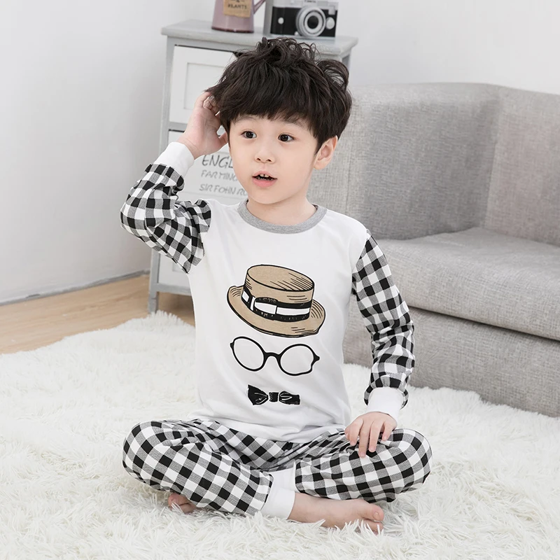 2019 лучшие модные хлопковые пижамы для девочек, детские забавные пижамные комплекты, пижамы с животными, детские пижамы