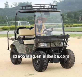 New 4WD Electric Car, Off-road Hunting Vehicle, Utility Golf Cart with independent suspension system| AX-C2+2-4X4