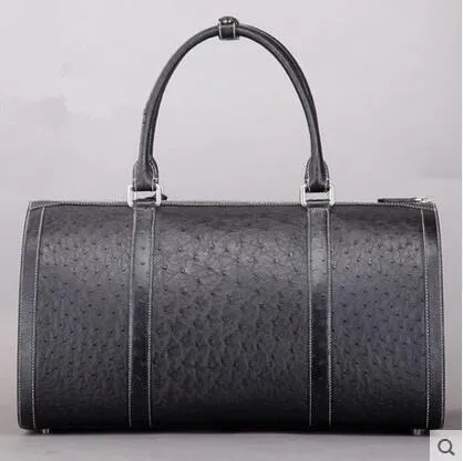 OEM ODM пользовательские роскошные качественные трендовые настоящие Страусиные кожаные женские мужские повседневные дорожные спортивные сумки от производителя