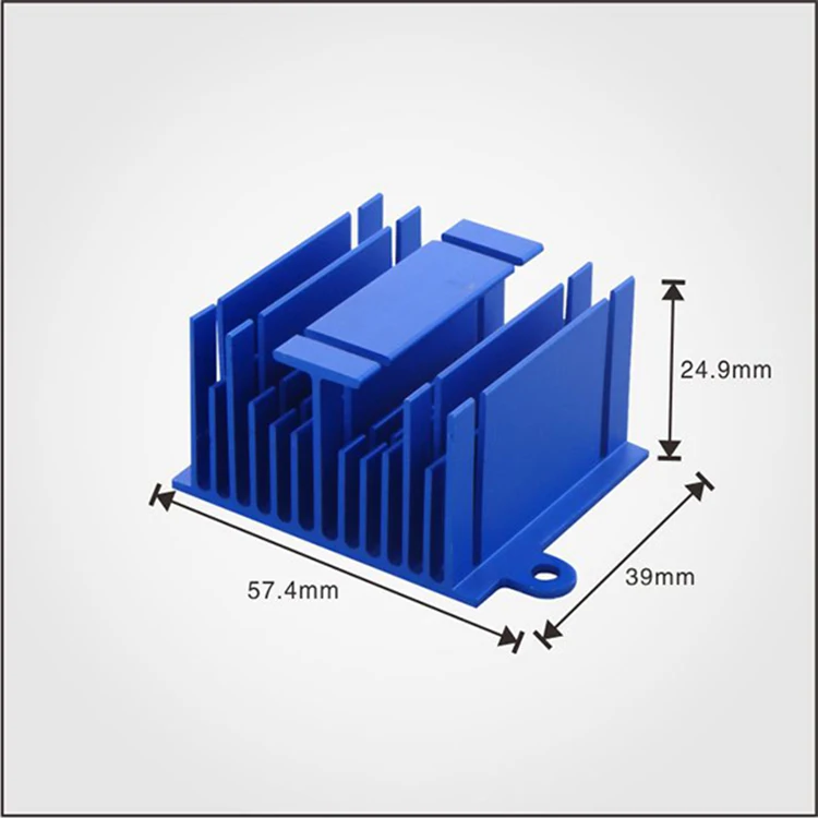 Motherboard Extruded Milling Chipset Passive Square Aluminum Heatsink Profile Extrusion