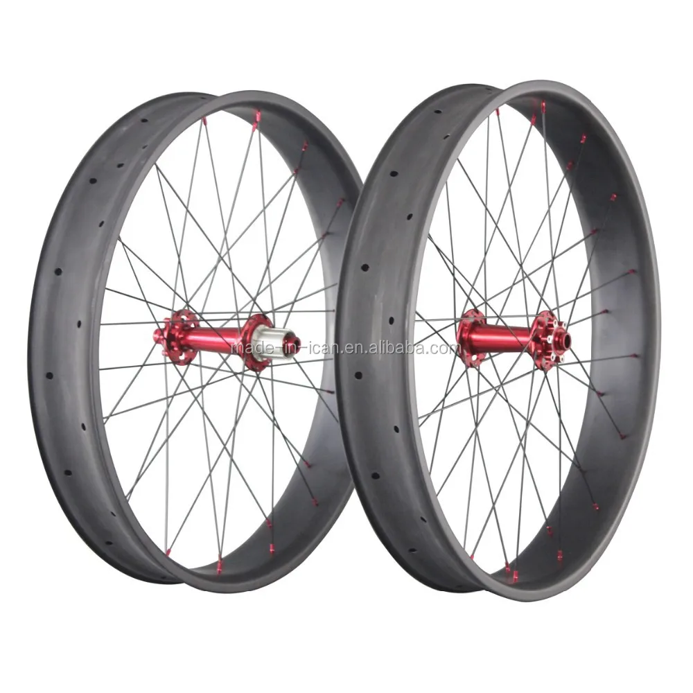 Carbon Fiber Tubeless Ready Fat Bike Rims ICAN Carbon Fat Bike