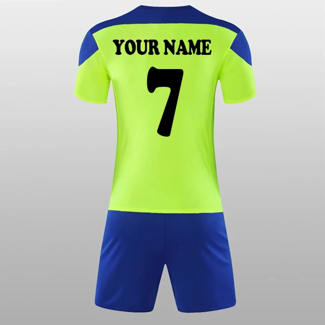 Source Wholesale custom men football jersey set dark green soccer kits cheap  on m.