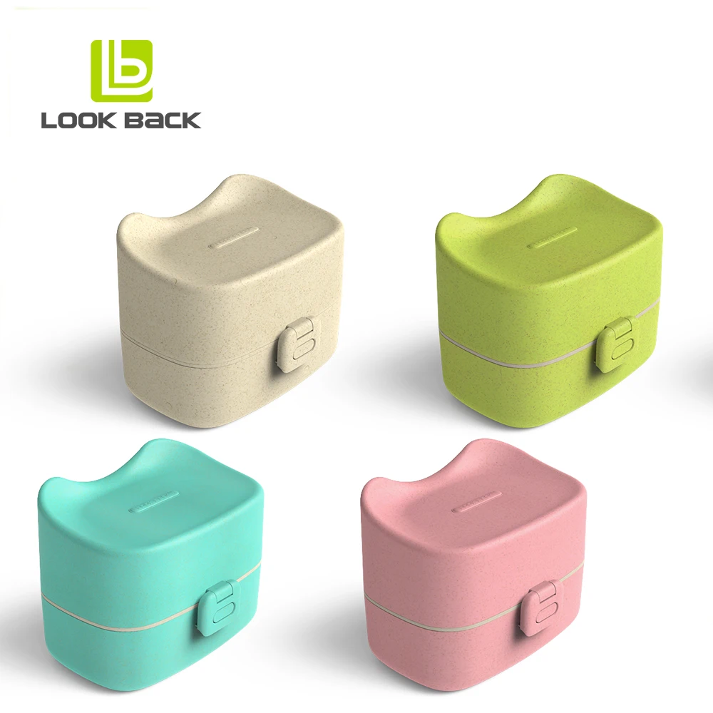 Household Items 3 Compartment Leakproof Lunch Boxes with Lock