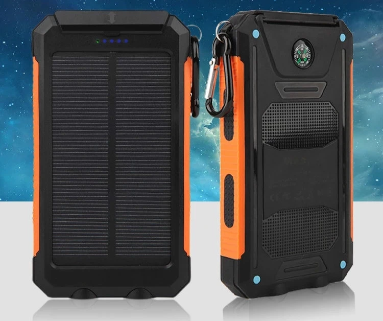Factory Price Cell Phone Charger  Mountaineering  Long Time Using Power Bank Solar Wireless for Mobile
