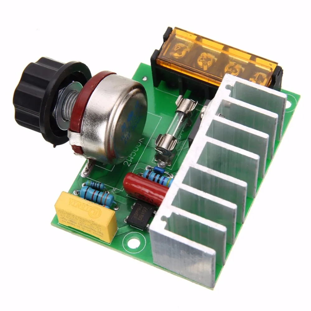 Details about   4000W AC 220V SCR Voltage Adjustable Regulator Motor Speed Control Dimmer H_nd 