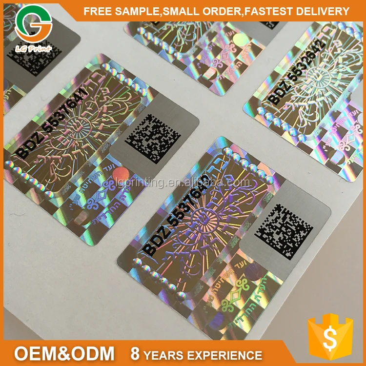 Qrコードカスタムワンタイムユーススライバーシャンパン偽造ステッカー  