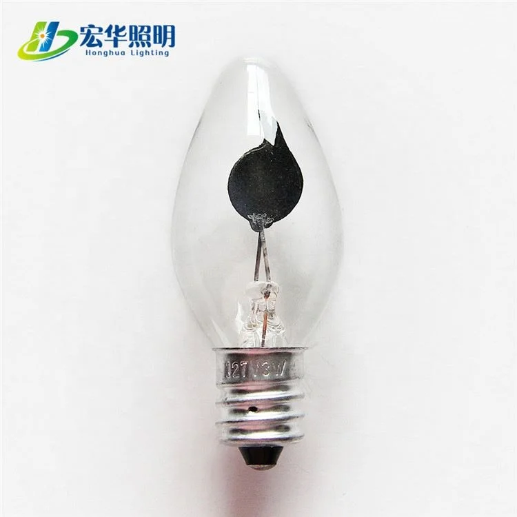 C7 Led Housing Flicker Flame Light Candle Bulb for Home Christmas Decoration