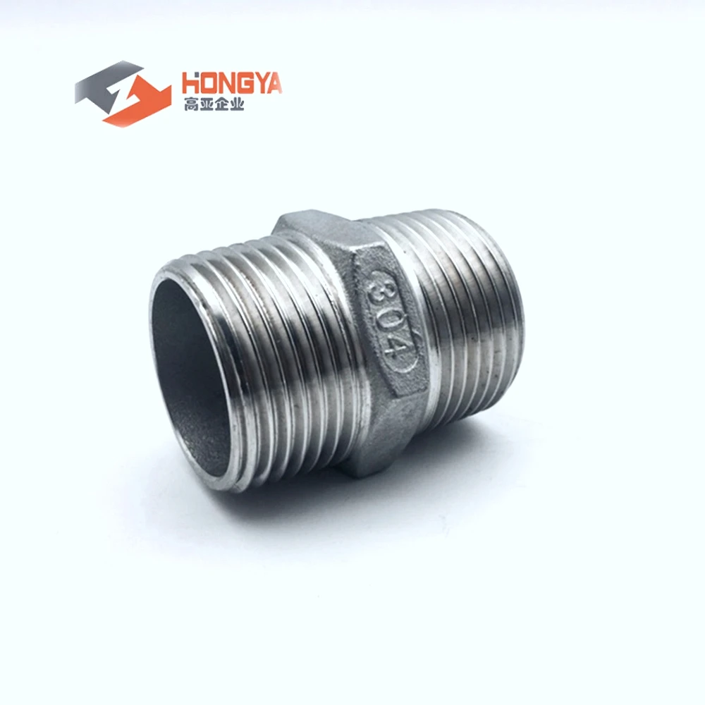 Резьбовой шестигранный штуцер из нержавеющей стали для соединения NPT BSP 304 316