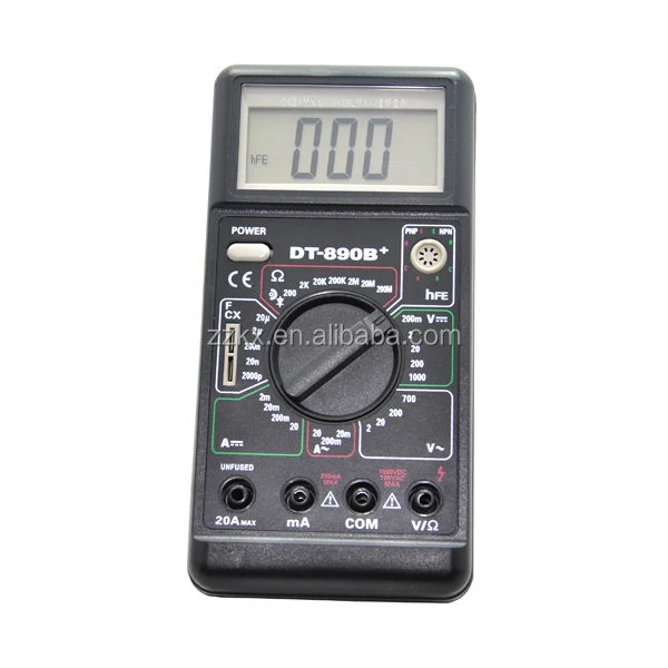 M890B+ Digital Multimeter With Resistance Capacitance AC/DC Voltage&Current Test Bracket