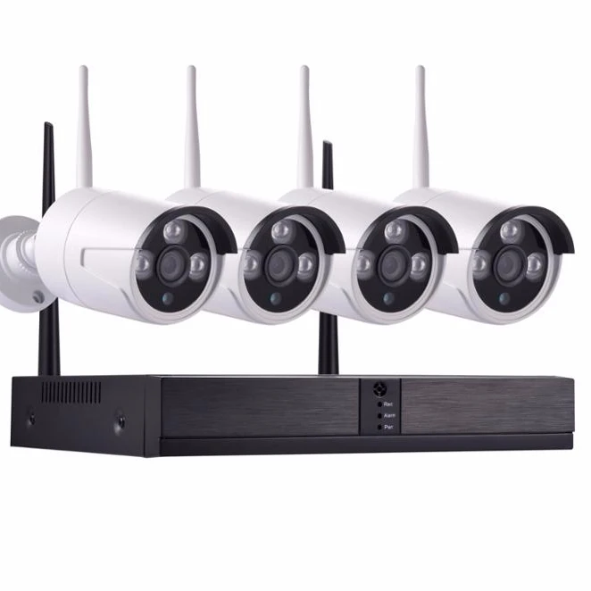 4CH CCTV Camera System 1080P WiFi Nvr Kit Camera Wireless WiFi Ip Camera Nvr Kit