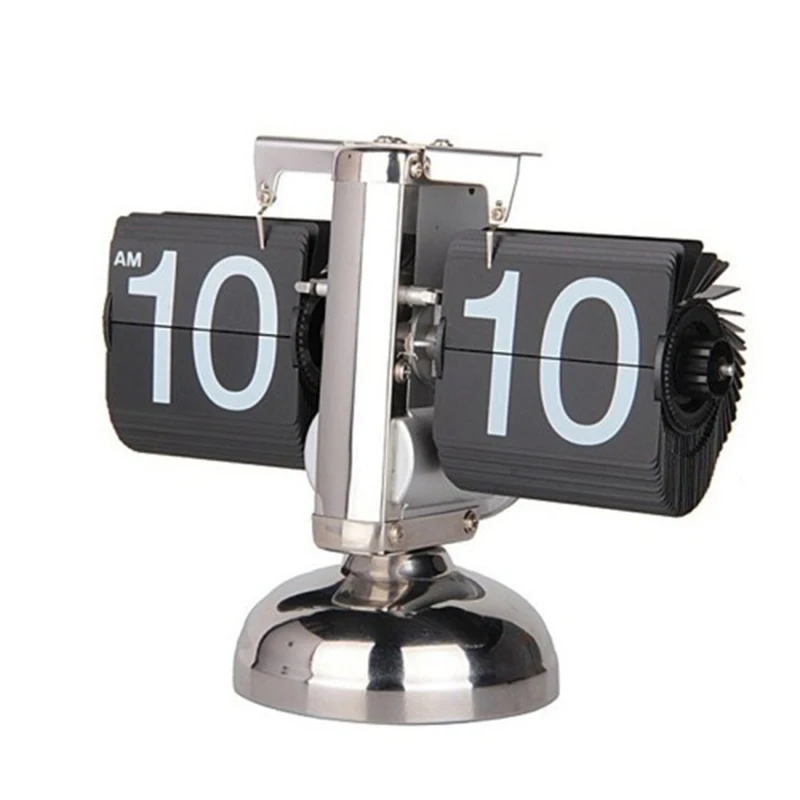 Auto Flip Clock Retro Down Calendar Wall Table Automatic Manufacturers Digital Bamboo Desk Shelf air White Airplane Mechanical