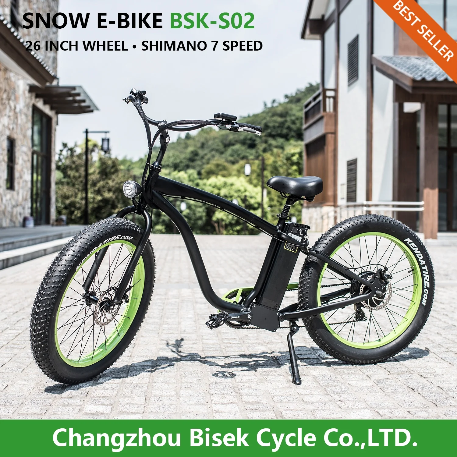 Fat Tire Best Electric Bike Beach Cruiser 26'' Ebike High Grade