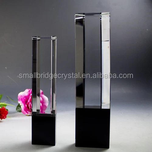 Υψηλής ποιότητας μαύρο Plaque Crystal Trophy Για αναμνηστικό δώρο JB0021