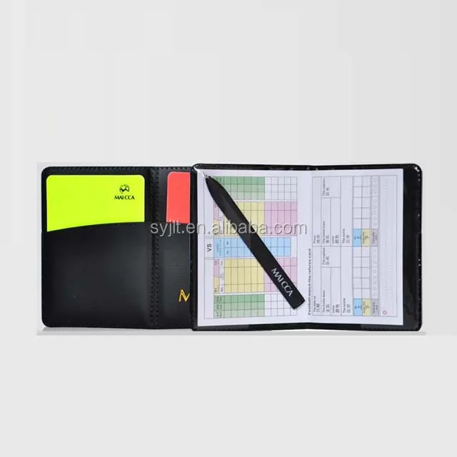 Оптовая продажа карты для футбольного судьи бумажник Желтые красные