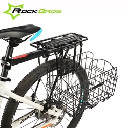 ROCKBROS Wholesale Easy to Install Quick Release Foldable Stainless Steel Wire Bike Bicycle Basket