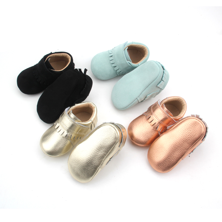 Wholesale Baby Leather Boys Shoes Moccasins