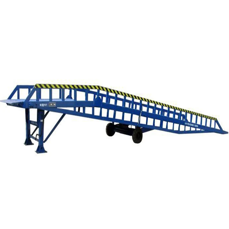 6 8 10 15 Ton Adjustable Supporting Legs Forklift Yard Ramp Container Ramp for Forklift