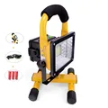 Light Weight and Portable LED Outdoor Lighting 30W with Rechargeable Battery 2400Lm Cordless Lamp Yellow led