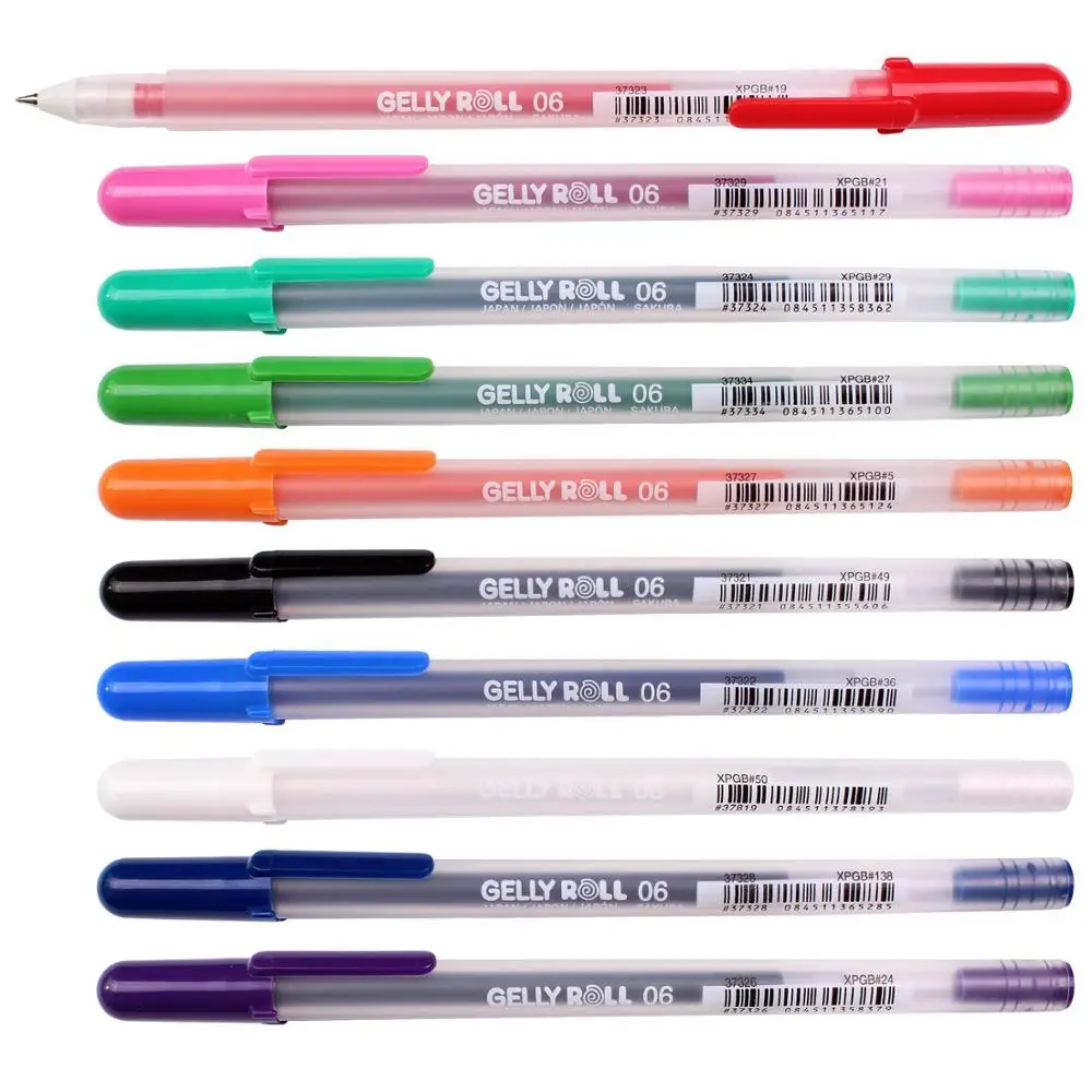 Buy 2 get 1 Free Sakura Gelly Roll Glaze Gel Pens  Choose From 10 Colours 
