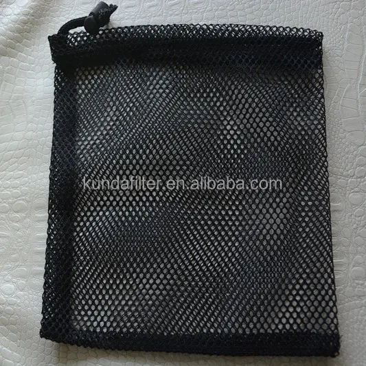 small nylon mesh drawstring bags