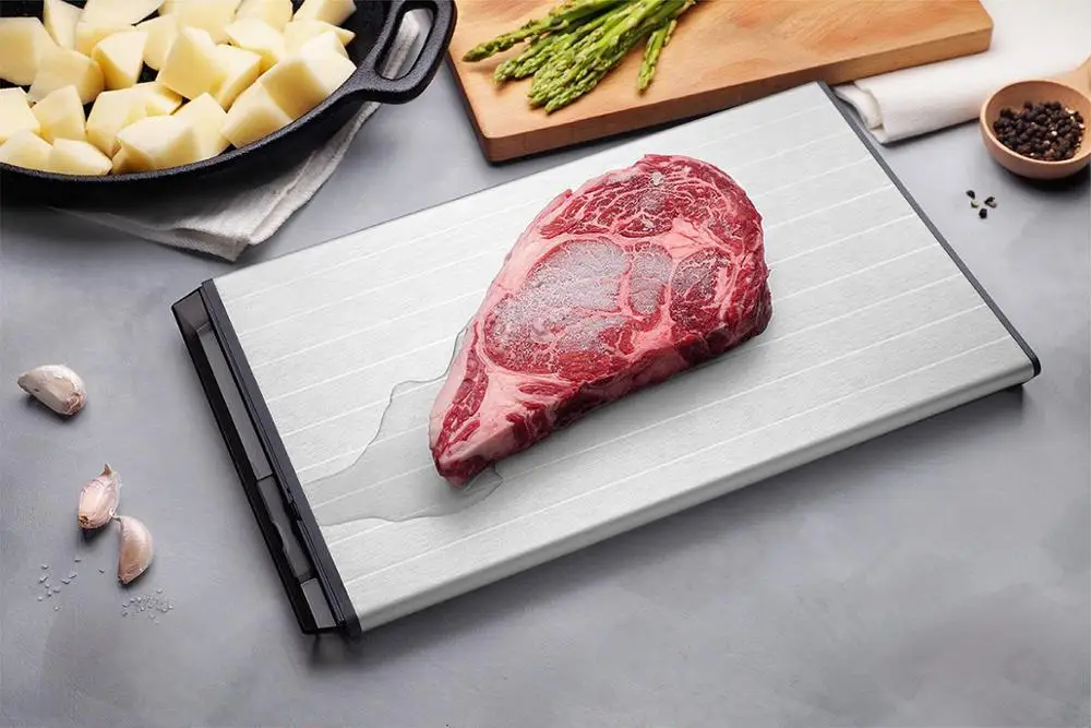 Лоток для размораживания | Тарелка для быстрого размораживания замороженных продуктов | Лоток Премиум-качества для размораживания