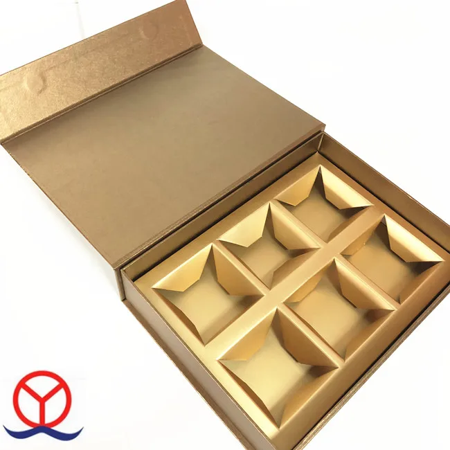 Custom A6 Size Cardboard Paper Book Shaped Flip Open Gift Box 4 Compartment with Embossing and Matt Lamination for Gifts