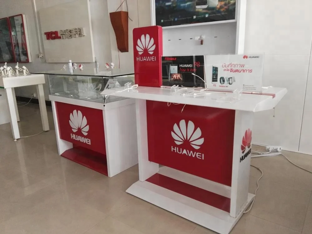 High-End Retail for HUAWEI Mobile Phone Display Cabinet Eco-Friendly Shop Counter Display Racks