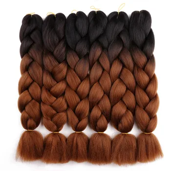 24inch Braiding Hair Extensions Jumbo Braids Ombre Synthetic Hair wholesale hair