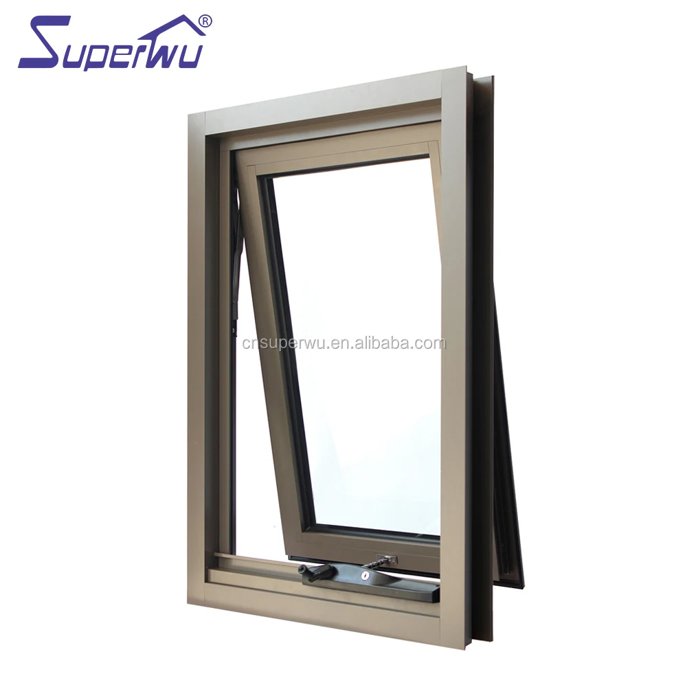 Manufacturer Double Glazing Proof Design Aluminum Type Thermal Break Windows Open Awning Windows