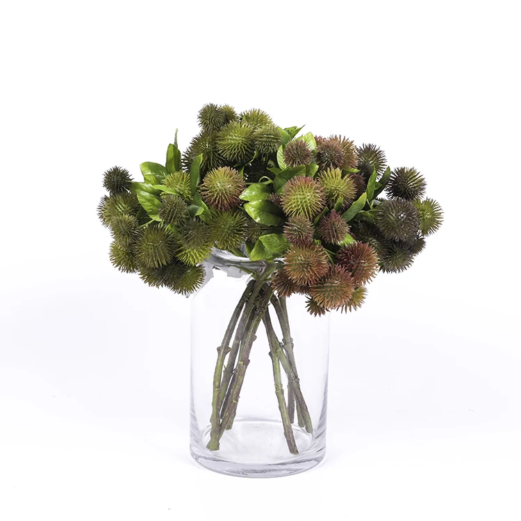 Chestnut Ball Small Twigs 3 Colors Artificial Chestnut Pick