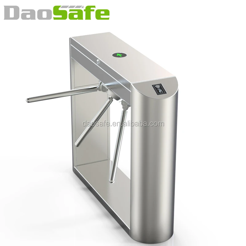 Biometric and RFID Card Reader Three Arms Turnstile for Gym
