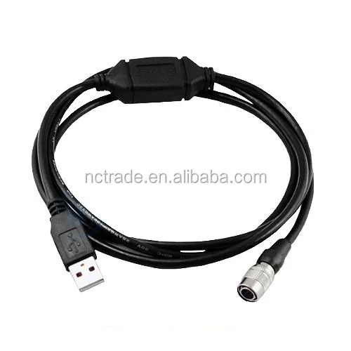6 PIN USB Data Cable For Pentax Total Station Compatible with CD 