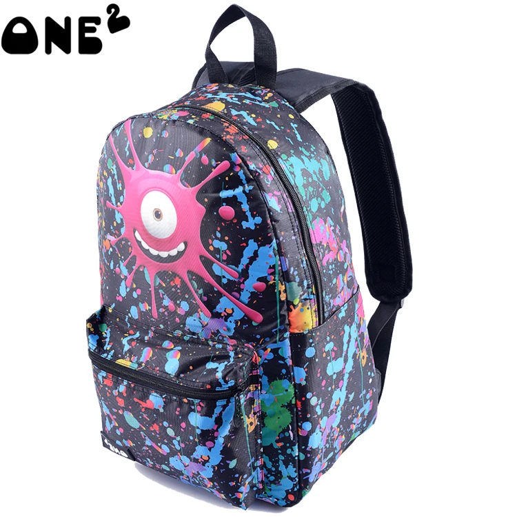 ONE2 Design Custom Printed School Backpack for University Students Teenagers Made of Polyester for College Use