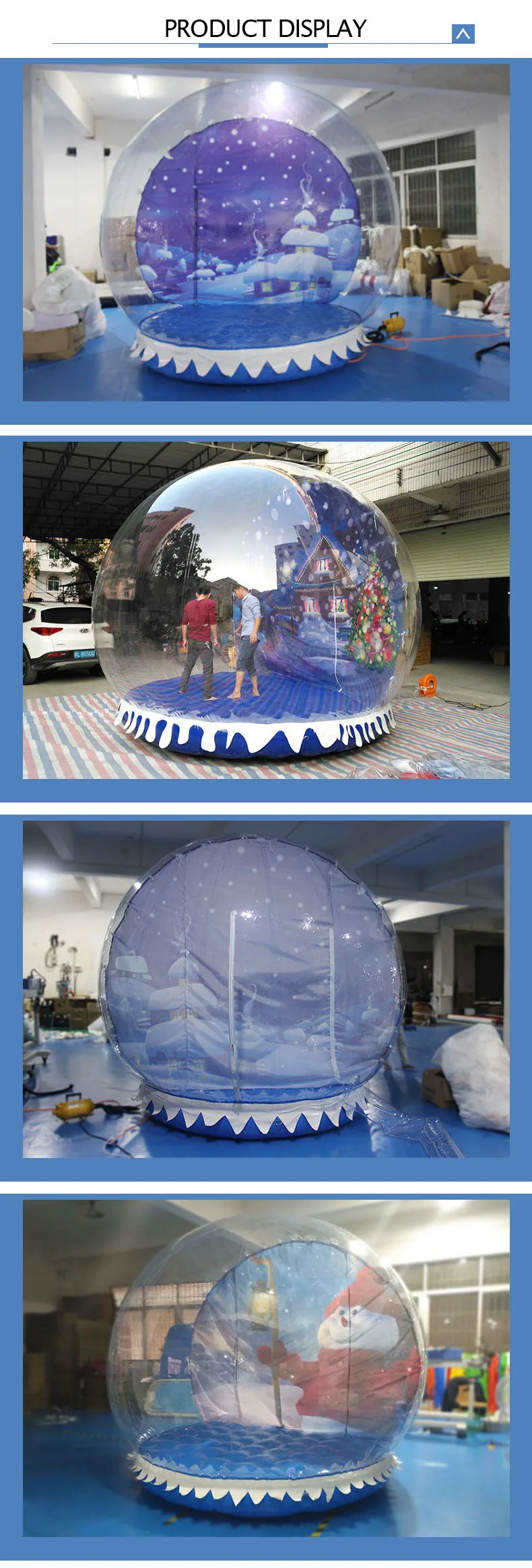 3 Meter Dia Christmas Giant Human Size Inflatable Snow Globe Photo ...