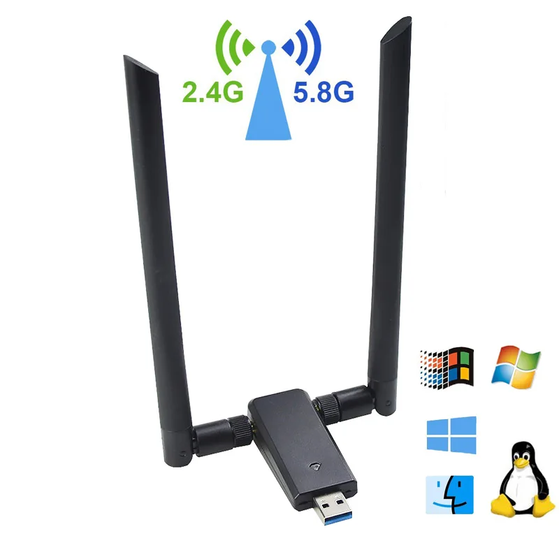 80211gn Usb Wifi Wireless Lan Adapter Driver 1200mbps Mt7612 Dual Band Wifi Adapter