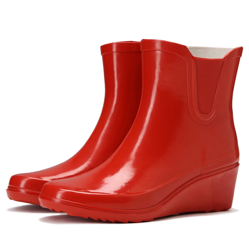 Wholesale Botas de lluvia de mujer, zapatos de tacón alto, rojo claro, con From m.alibaba.com