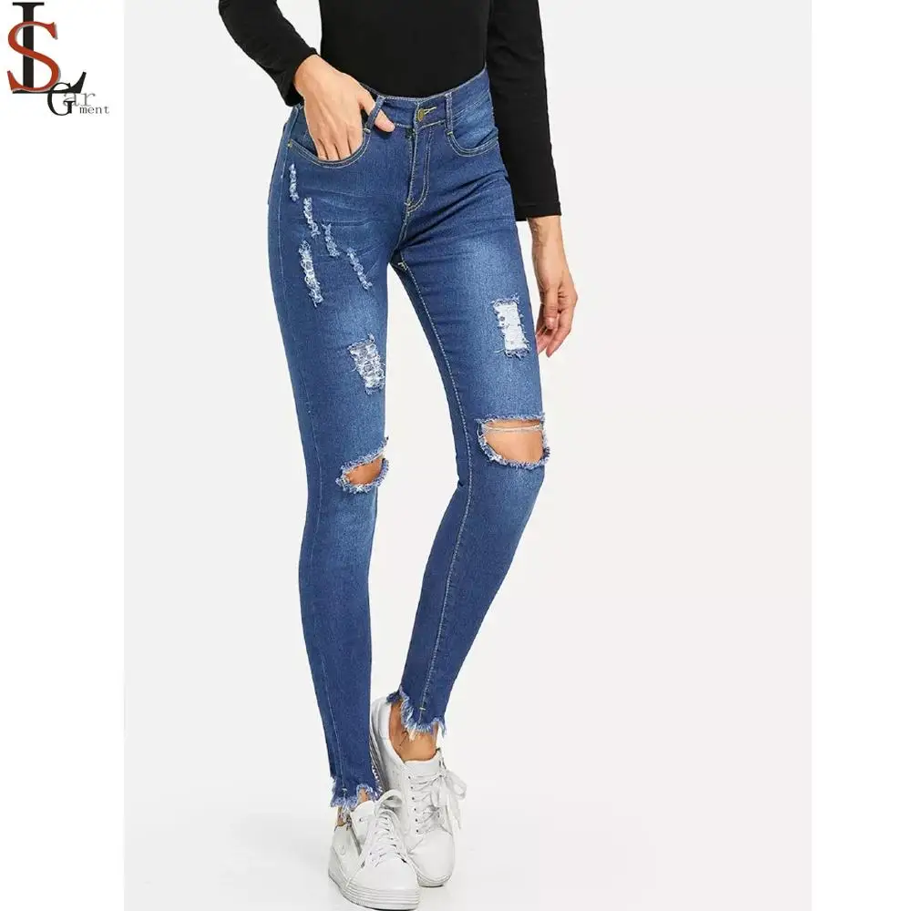 2019 Wholesale Fashional Sexy Denim Pant Skinny Ripped Jeans Women S High Waist Plain Pencil Leggings Buy Women Jeans Women Ripped Jeans Woman Jeans Legging Product On Alibaba Com